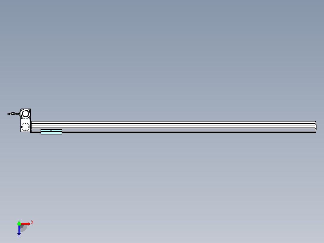 威洛博VBF同步带传动一般环境VBF14-L45-S1600-BLD-ZP40-C3俯视图