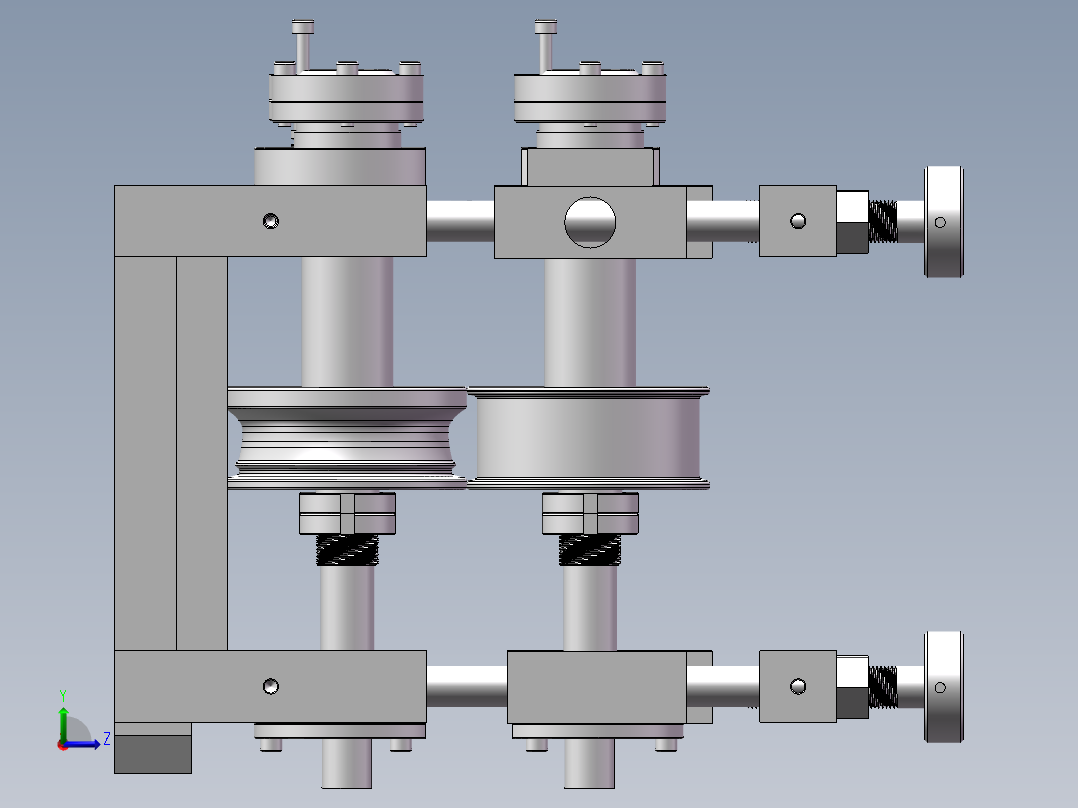 预弯成型切断机（sw18可编辑+工程图）左视图