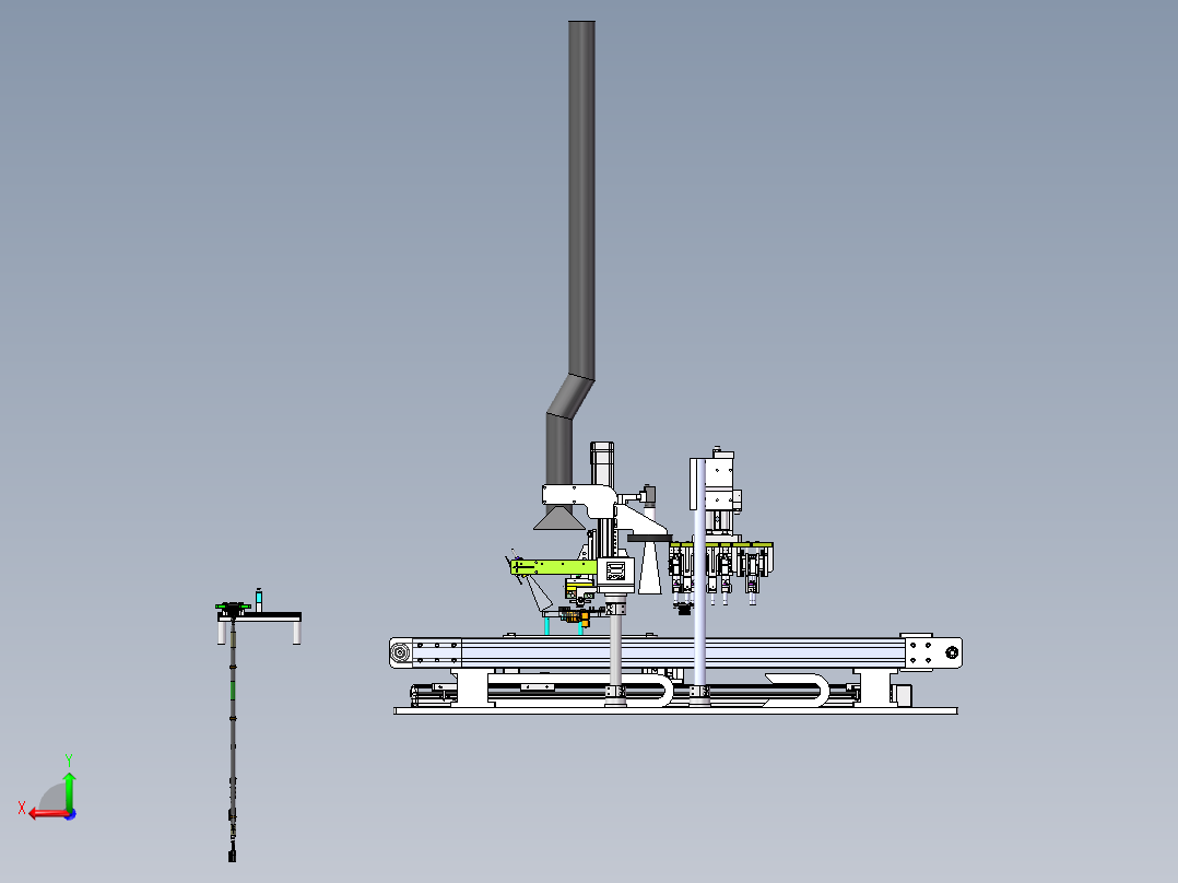 热熔机在线式（sw16看编辑+工程图+bom）后视图