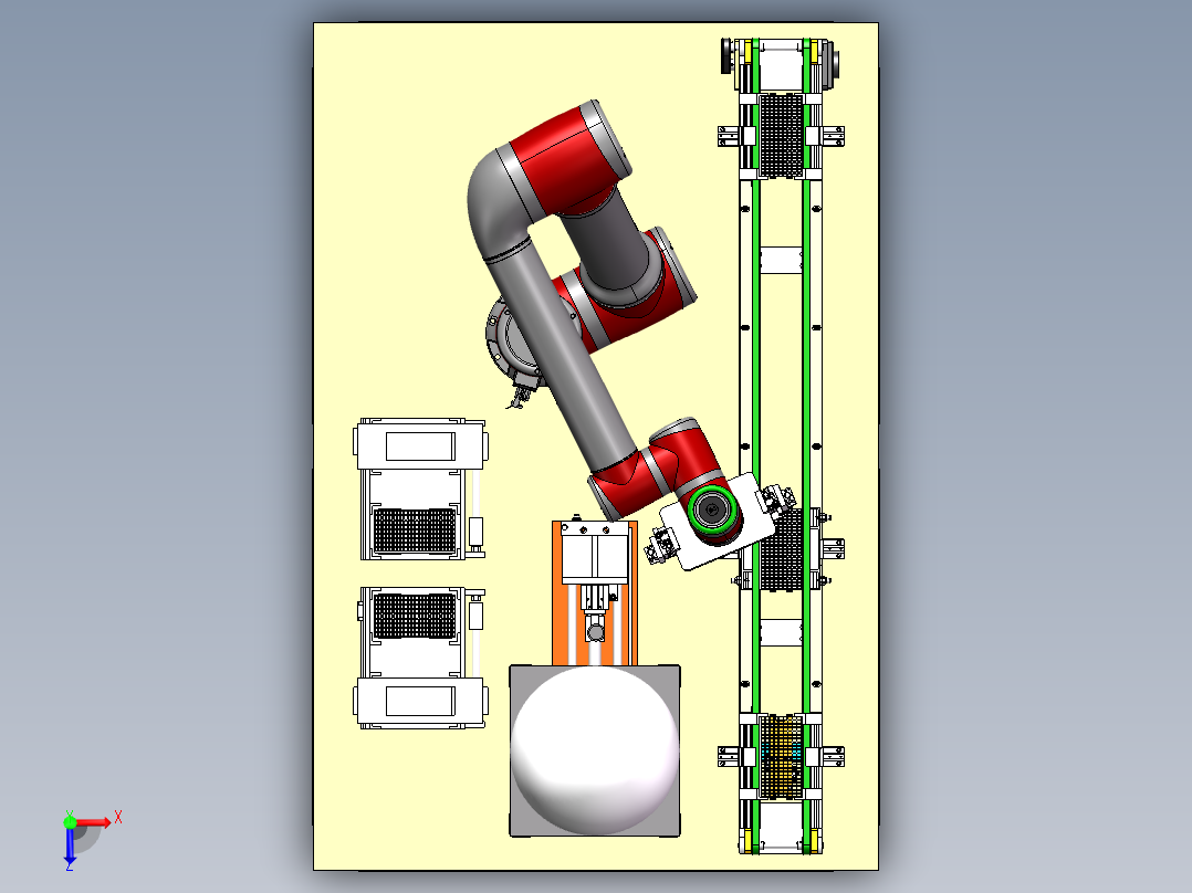 芯粒检测设备sw16可编辑俯视图