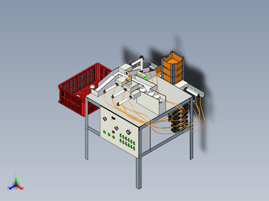 Automatic fruit sorter自动<span style='color: red'>水果</span><span style='color: red'>分拣</span><span style='color: red'>机</span>3D图纸 STP格式
