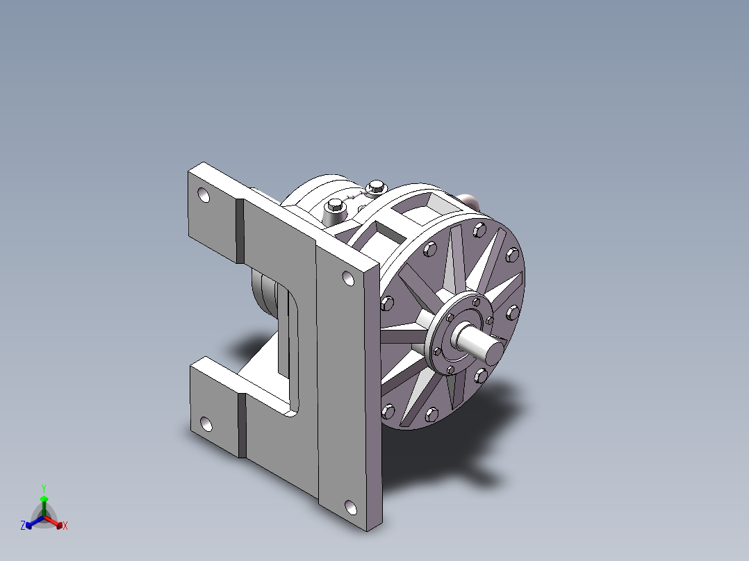 摆线针轮减速器三维建模图纸 Solidworks2016设计正等轴测图