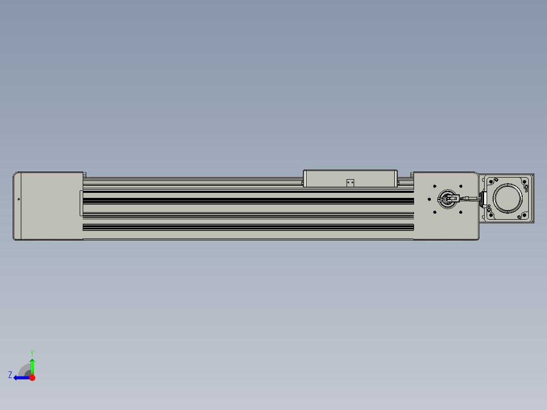 威洛博直线电机模组EB10-L224-S400-BL-ZP75-MS3-5K右视图