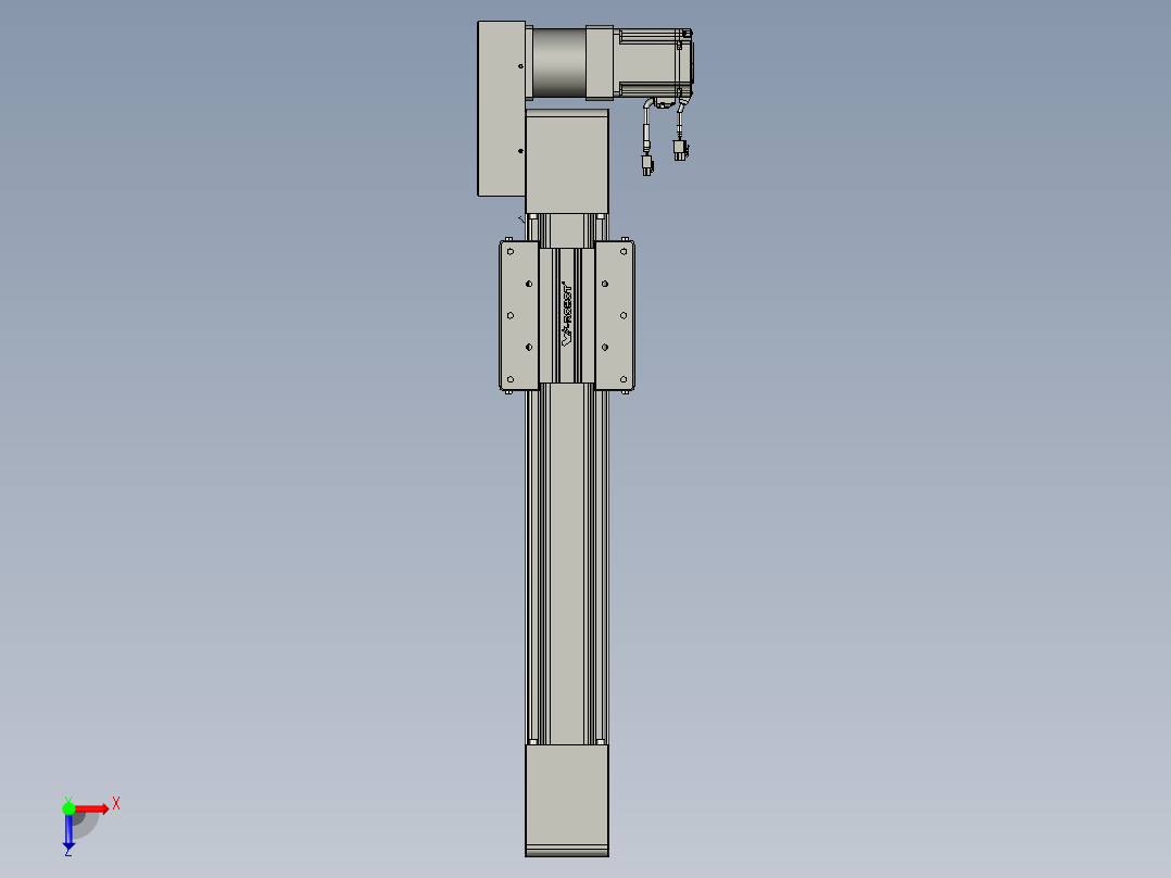 威洛博直线电机模组EB10-L224-S400-BL-ZP75-MS3-5K俯视图