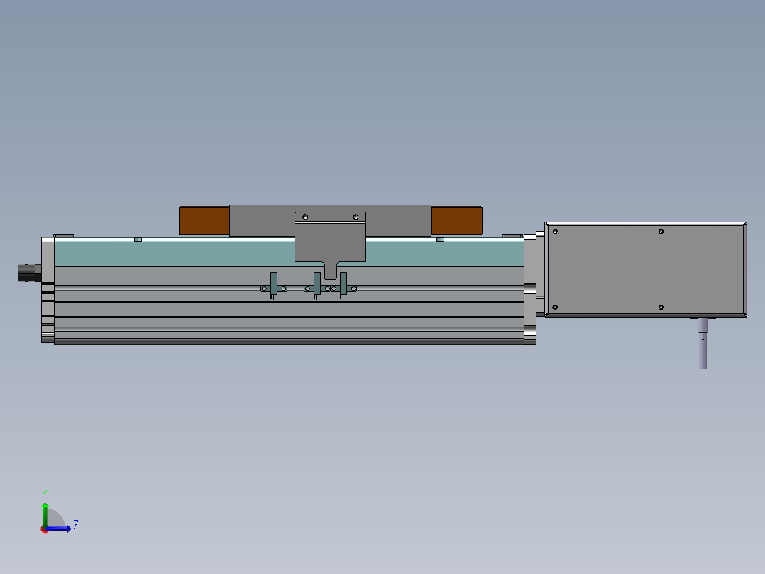 MCB同步带全封闭MCB22-L-750W左视图