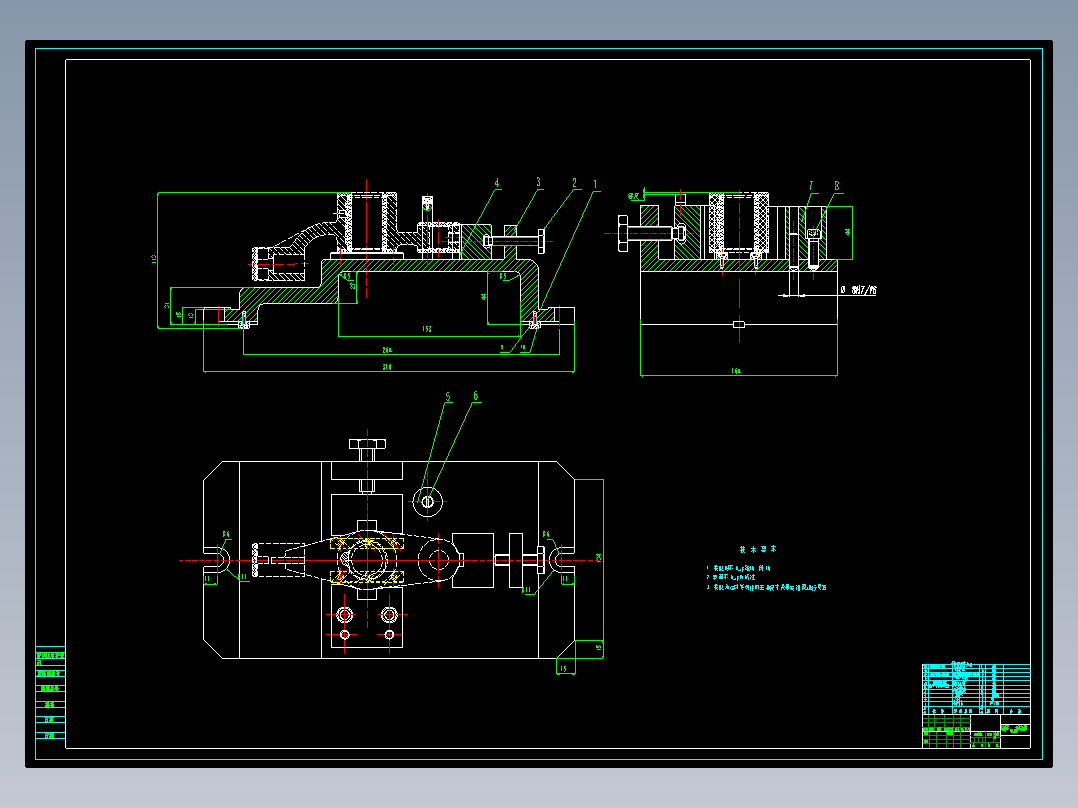 推动架铣32孔面的夹具设计含CAD图纸+工序卡+说明书