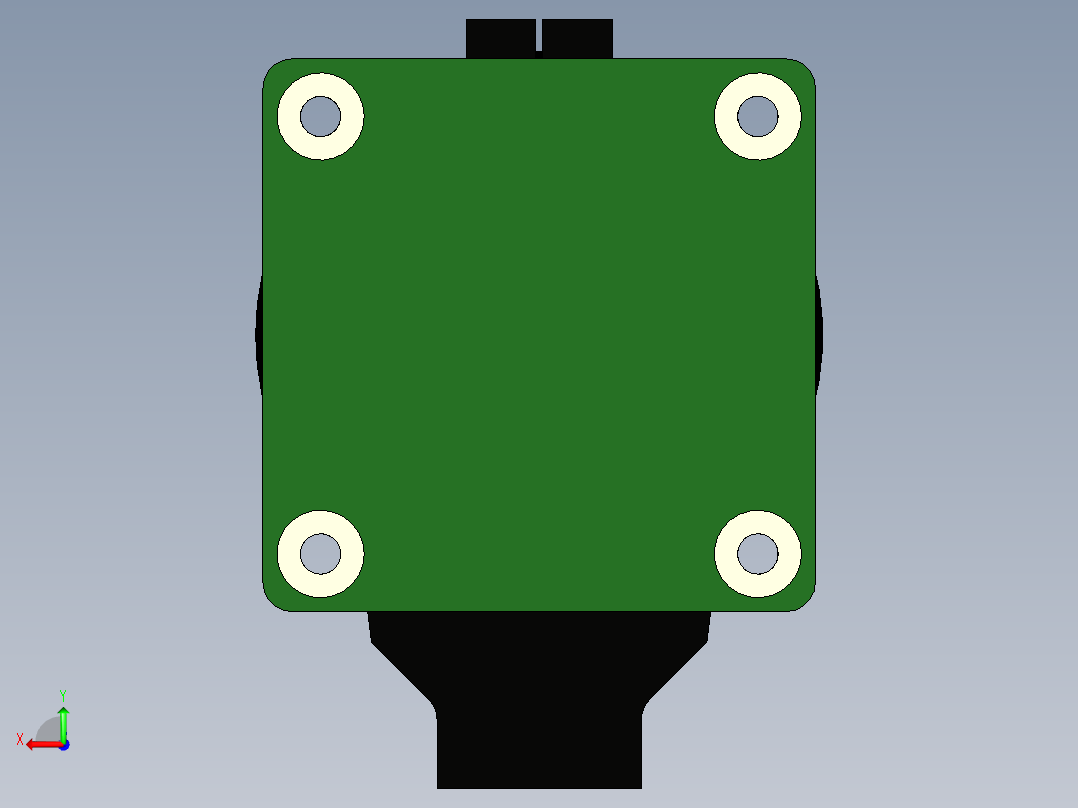 Raspberry树莓派4外壳摄像头后视图