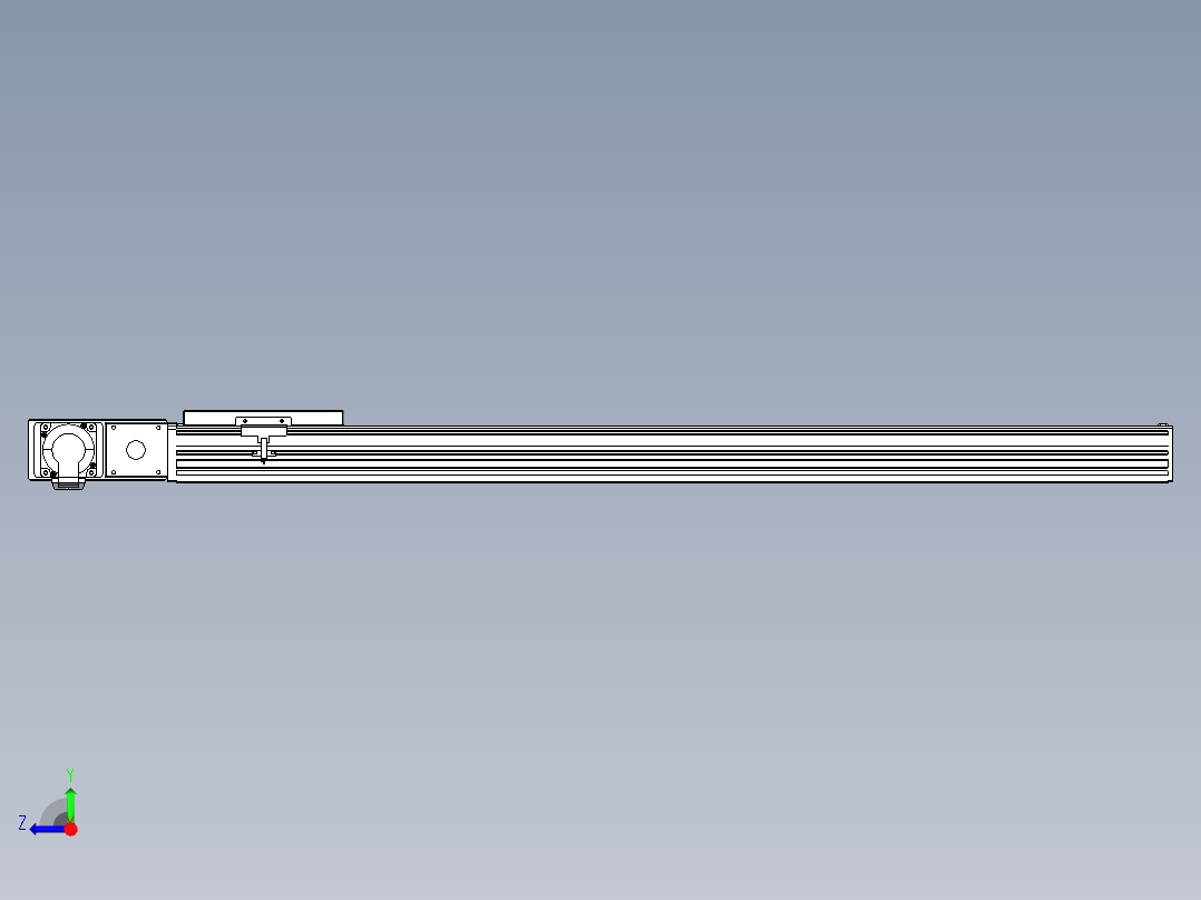 同步带全封闭直线模组TPA-HCB-120D-90-L850-ML-Y-P40-N3右视图