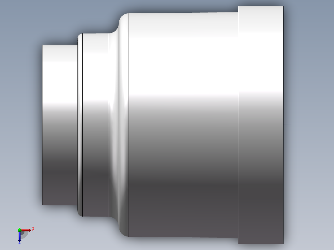 管箍-异径有边 DN32-DN20俯视图