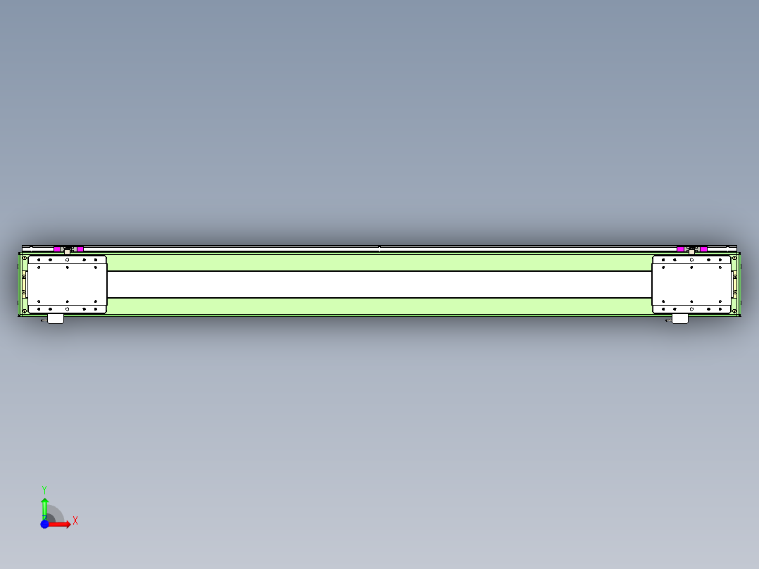 威洛博LC系列3d模型模组2LC17E2Y-S1400前视图