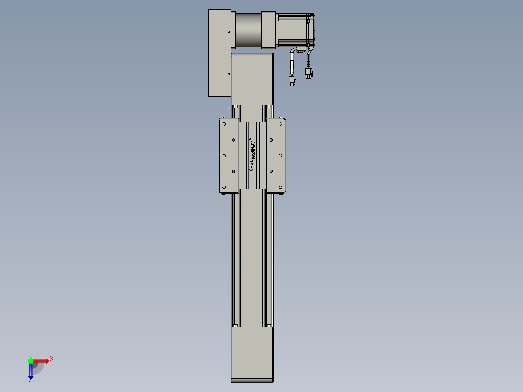 威洛博直线电机模组EB10-L224-S300-BL-ZP75-MS3-5K俯视图