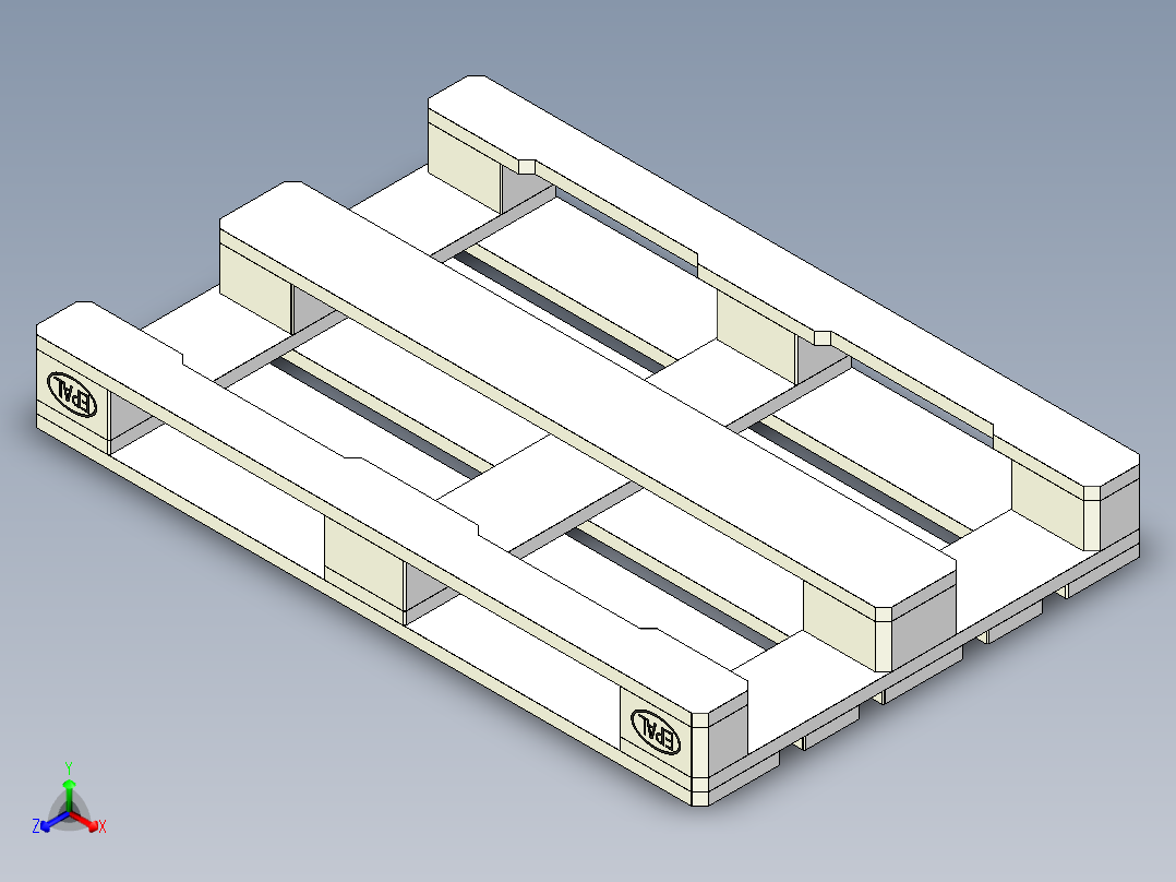 托盘 设计模型 (5)正等轴测图