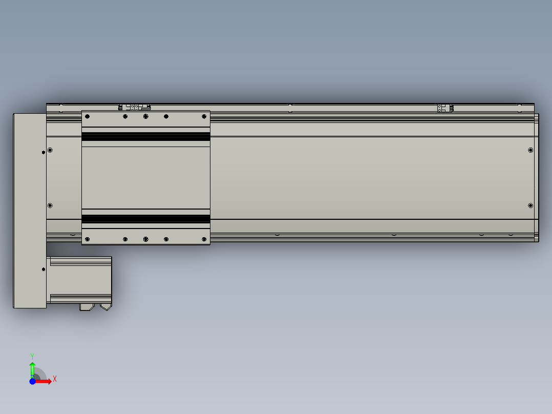 VF丝杆传动-一般环境VF22-S500-BL前视图