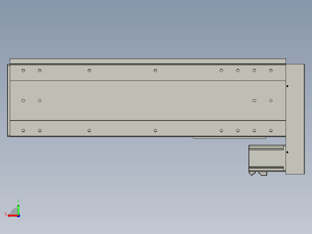 VF丝杆传动-一般环境VF22-S500-BL后视图