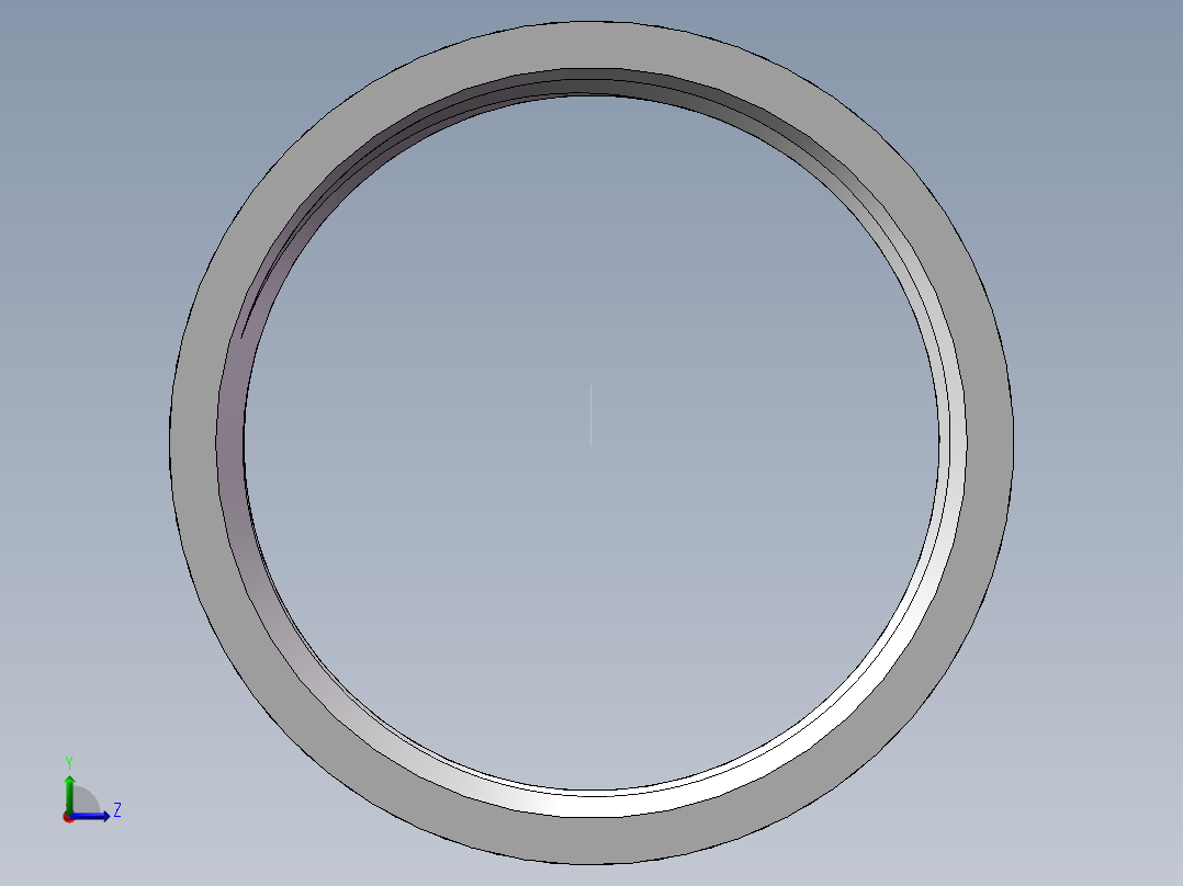 管箍-等径有边 DN40左视图