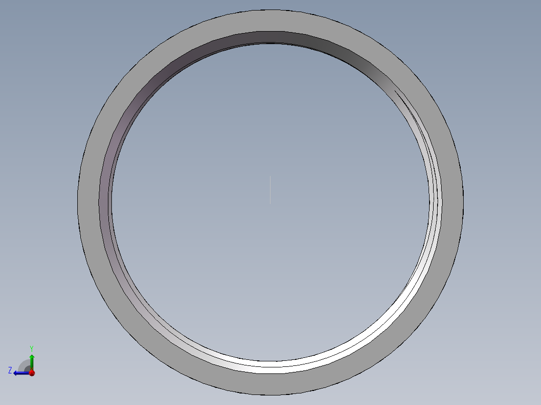 管箍-等径有边 DN40右视图
