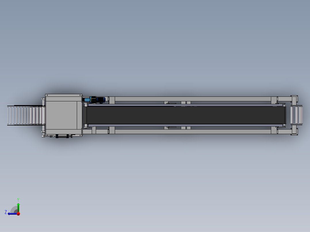 三层传送带sw15可编辑右视图