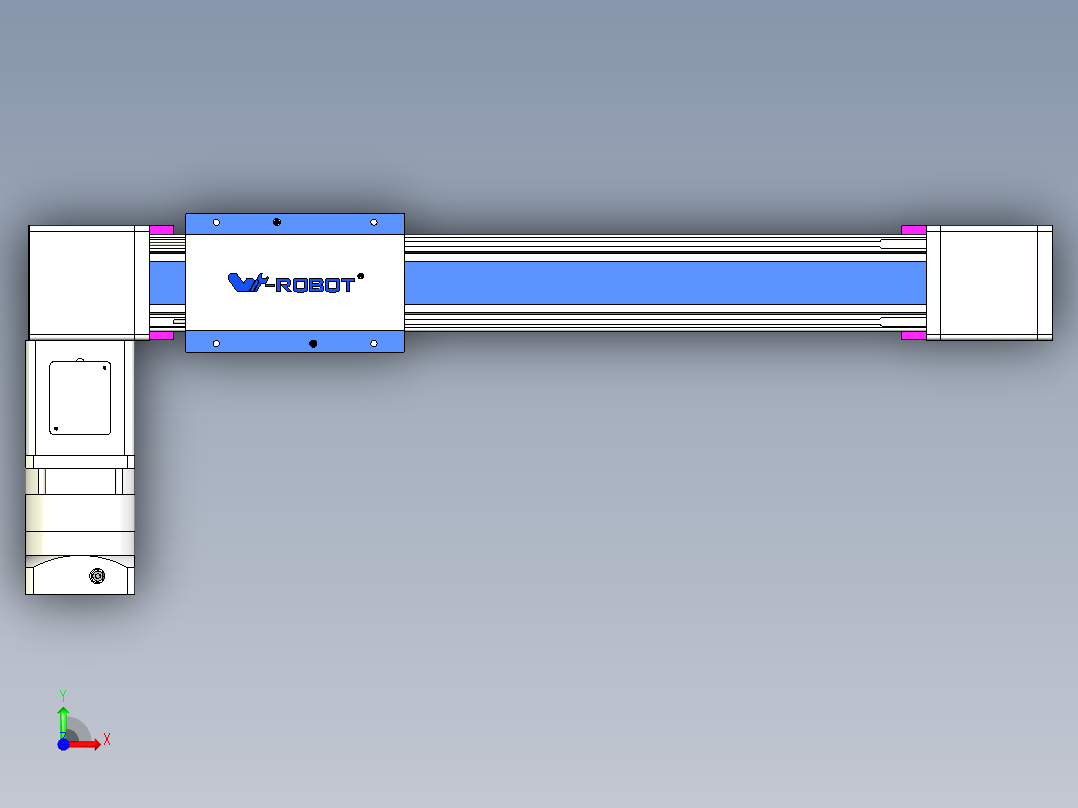 威洛博LB.GB同步带传动--欧规系列GB8-L192-S400-BL-P75-K前视图