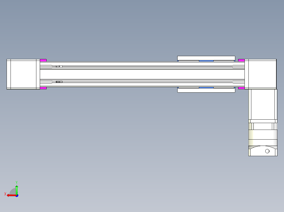 威洛博LB.GB同步带传动--欧规系列GB8-L192-S400-BL-P75-K后视图