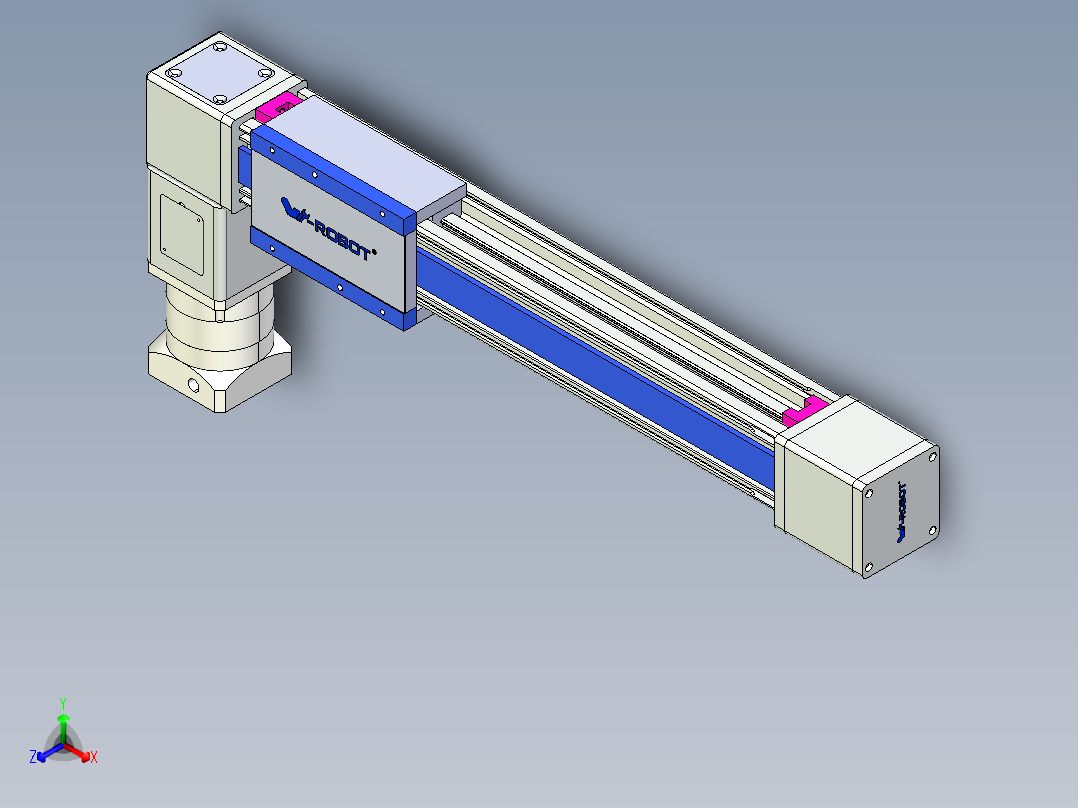 威洛博LB.GB同步带传动--欧规系列GB8-L192-S400-BL-P75-K正等轴测图
