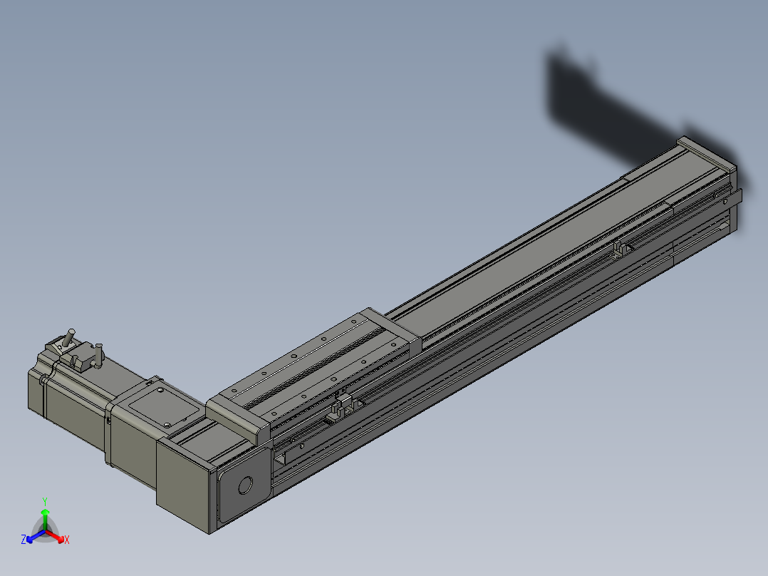 欧规系列-LB8-L150-S400-BR-ZP75-C3正等轴测图