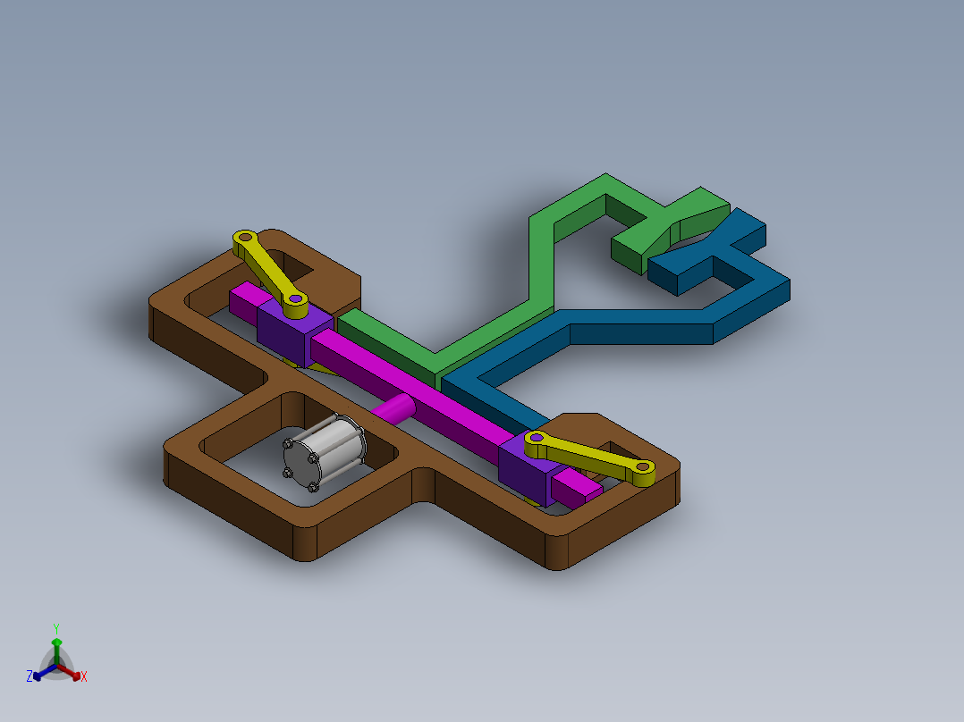 机械爪 3D图纸 (75)正等轴测图