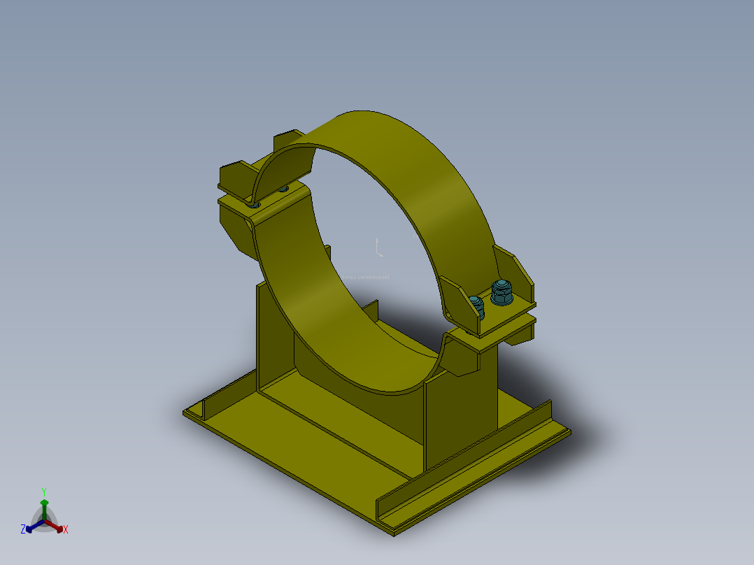 支架 (15)正等轴测图