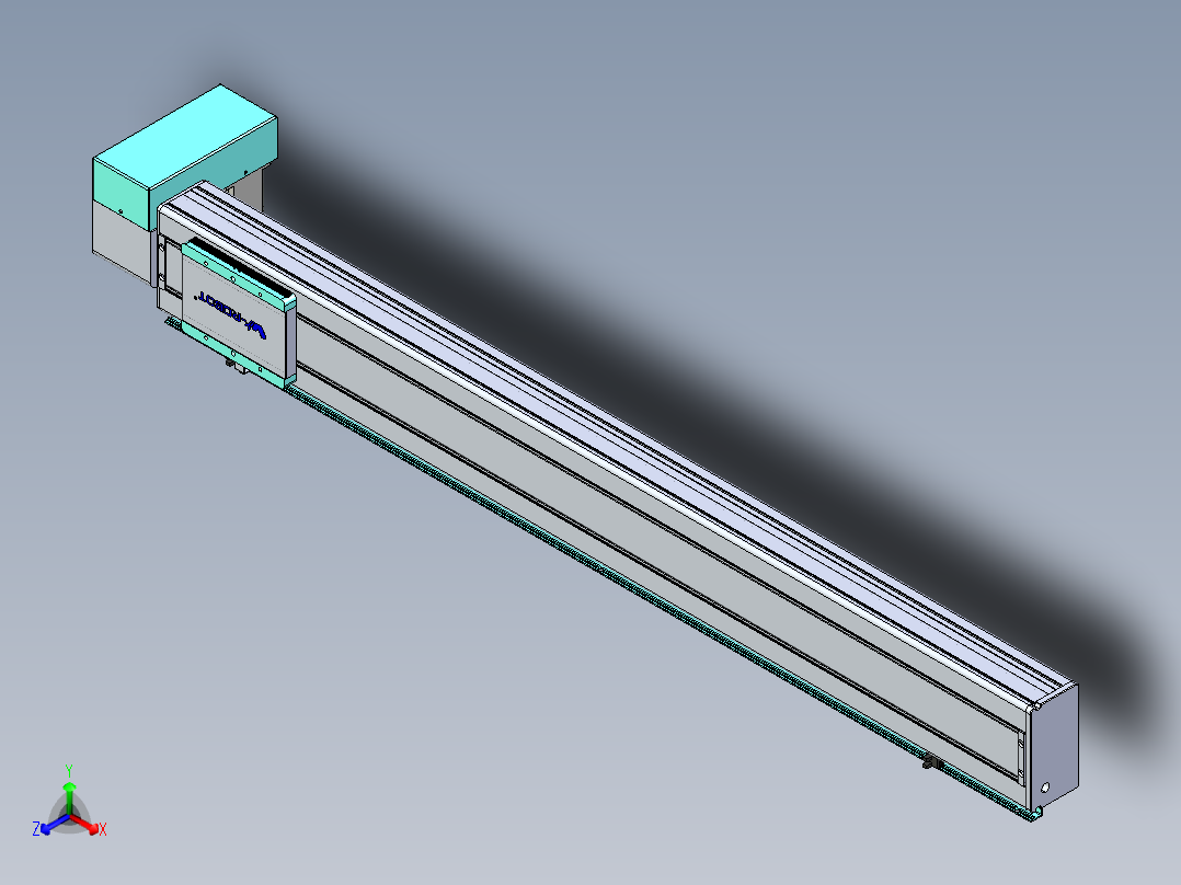 威洛博VBC同步带传动一无尘环境VBC14-L45-S1050-BRD-ZP75-C3正等轴测图