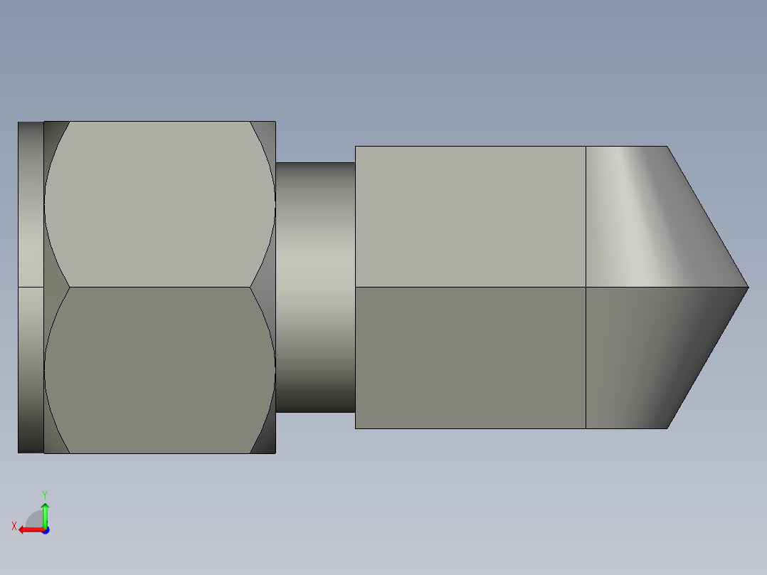 卡套式工业通用硬管接头12-8_c5bu-s后视图