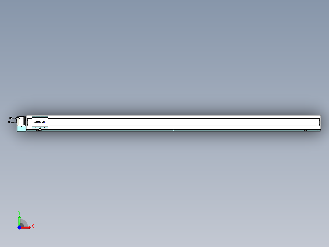 威洛博VBC同步带传动一无尘环境VBC14-L45-S2600-BLU-ZP75-C3前视图