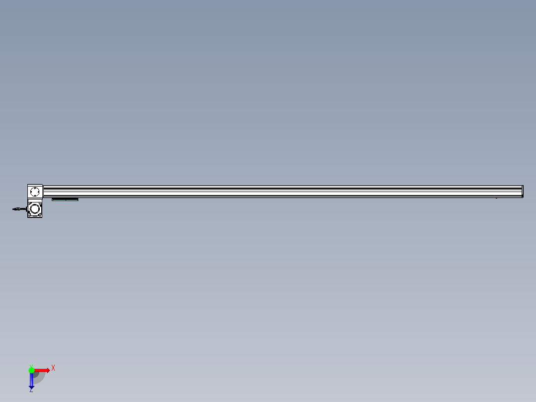 威洛博VBC同步带传动一无尘环境VBC14-L45-S2600-BLU-ZP75-C3俯视图