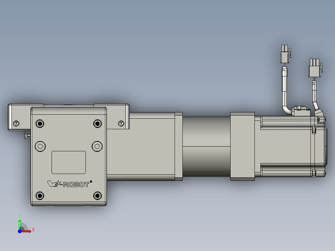 威洛博直线电机模组EB10-L224-S1050-R-ZP75-MS3-5K前视图