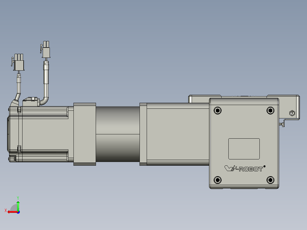 威洛博直线电机模组EB10-L224-S1050-R-ZP75-MS3-5K后视图