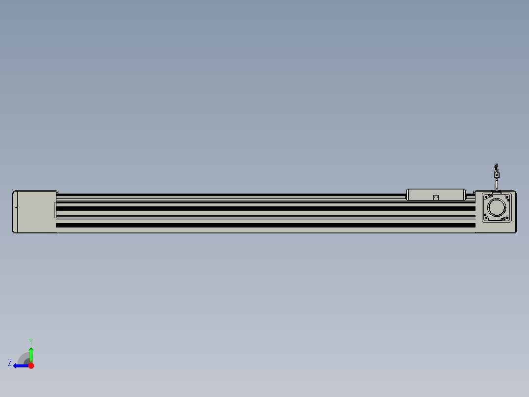 威洛博直线电机模组EB10-L224-S1050-R-ZP75-MS3-5K右视图