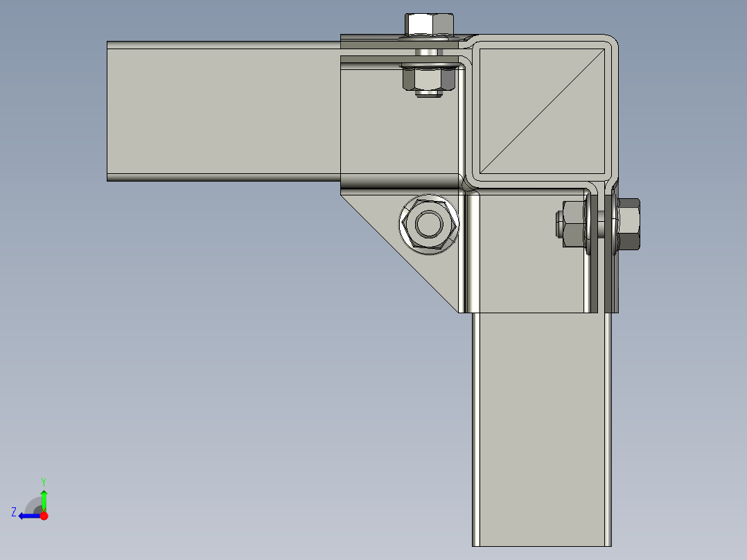方管连接固定3右视图