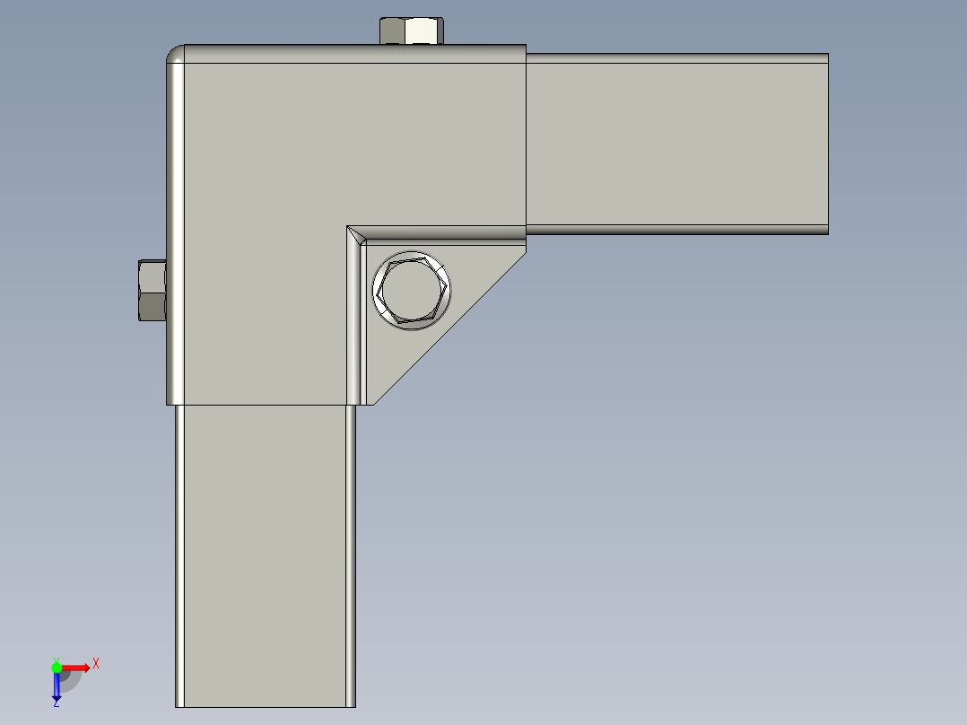 方管连接固定3俯视图