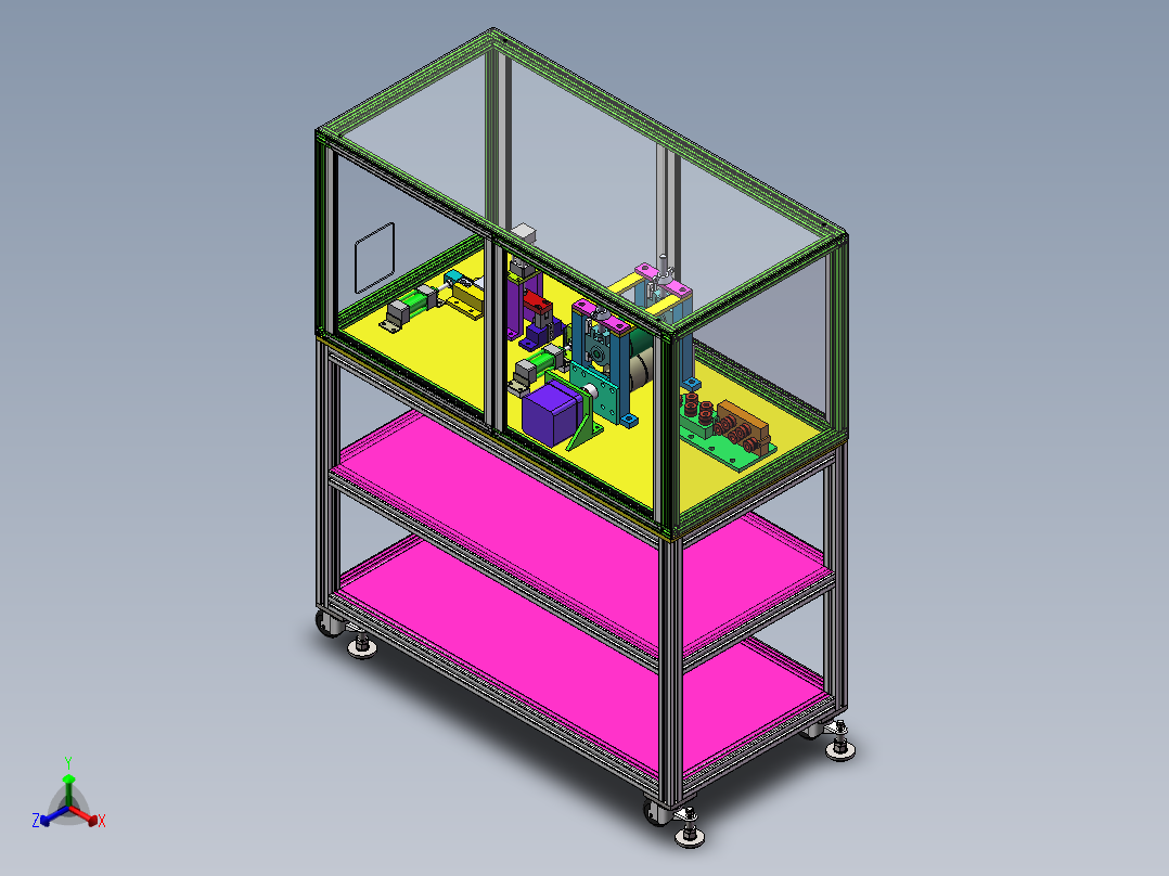 铜线切断机sw18可编辑正等轴测图
