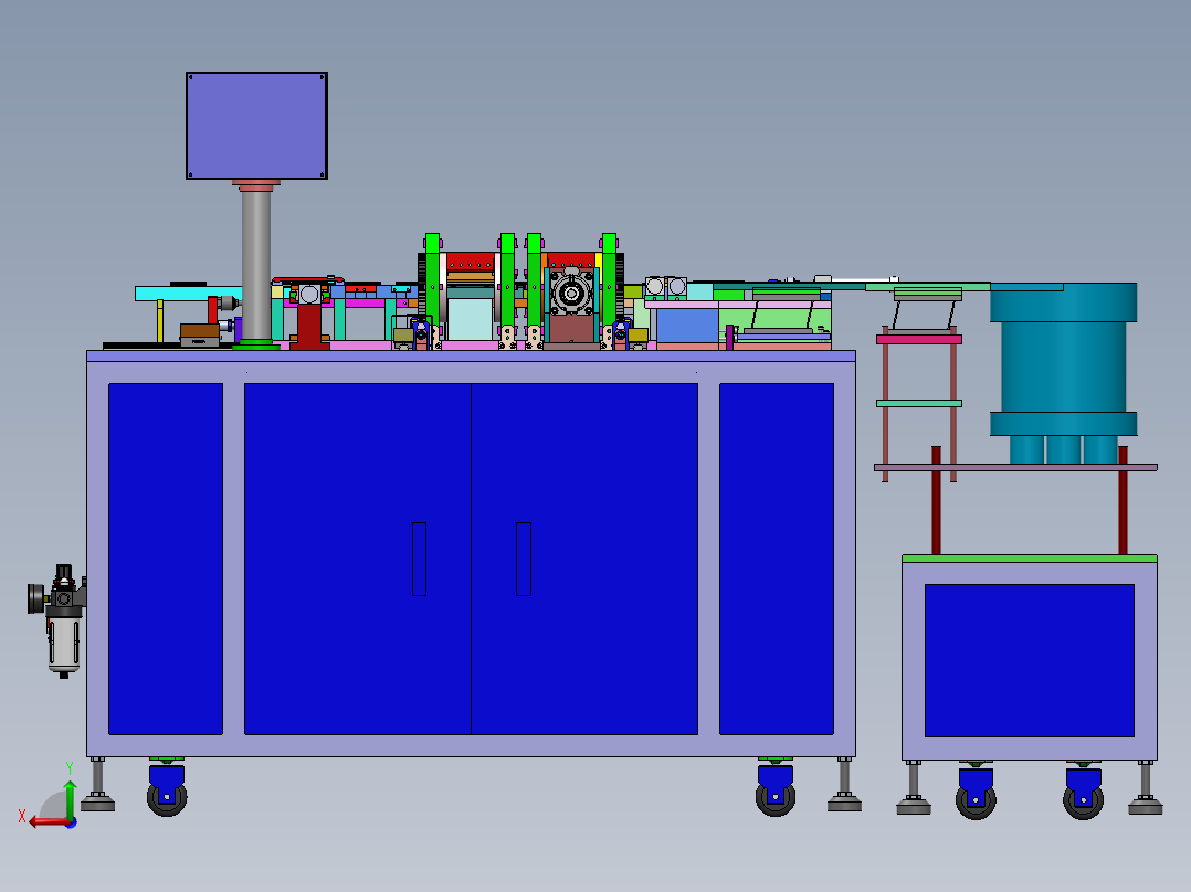 自动化端子连接器折弯成型装塑胶机sw12可编辑后视图