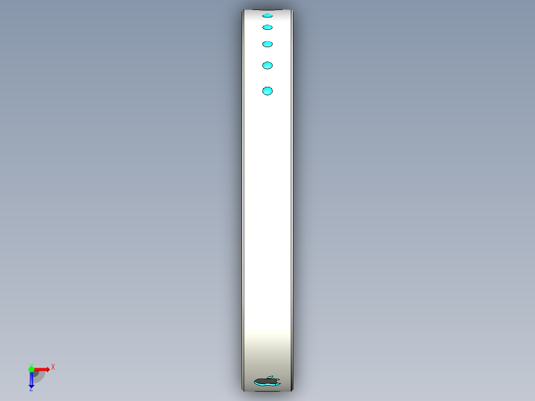 苹果mp3手环模型俯视图