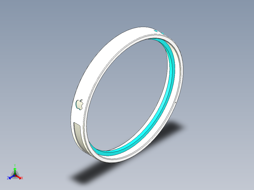 苹果mp3手环模型正等轴测图