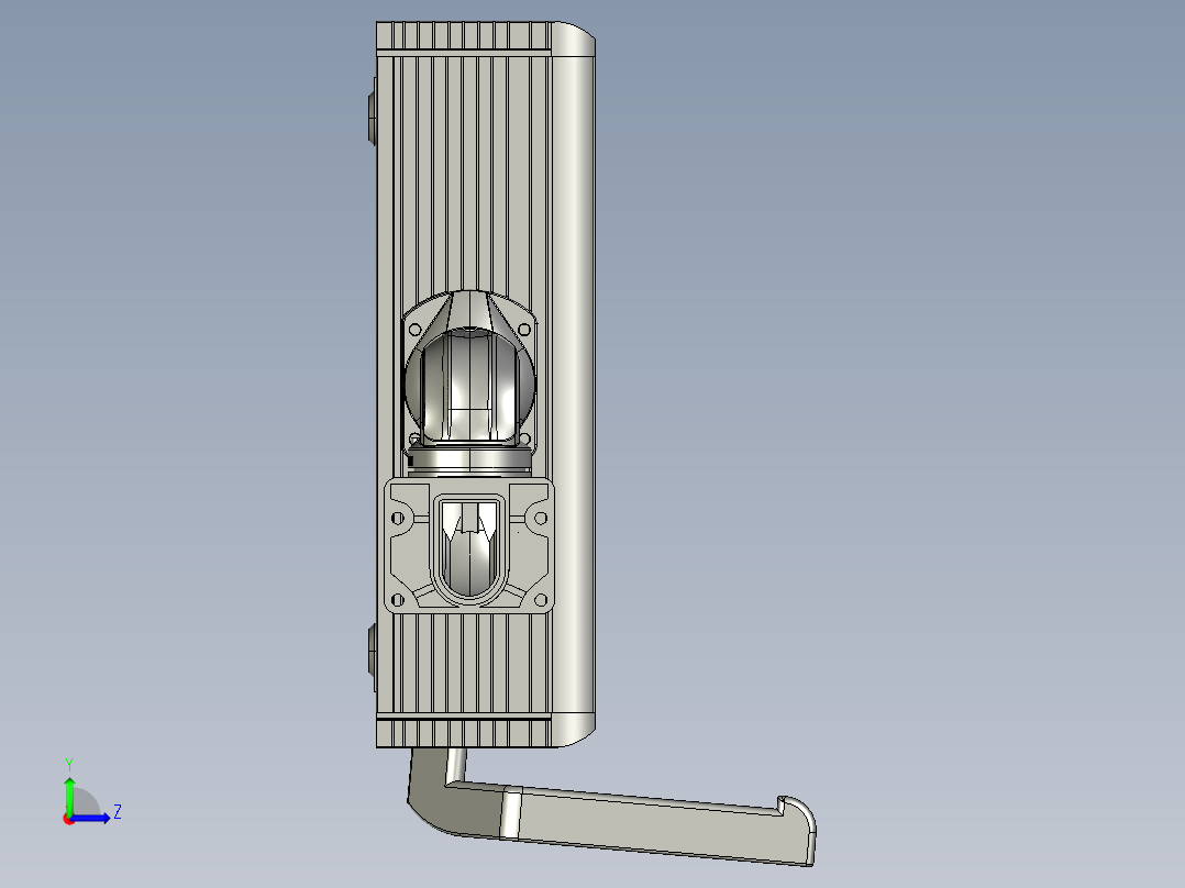 悬臂控制操控箱键盘支架-L2-墙座-固定底座-200左视图
