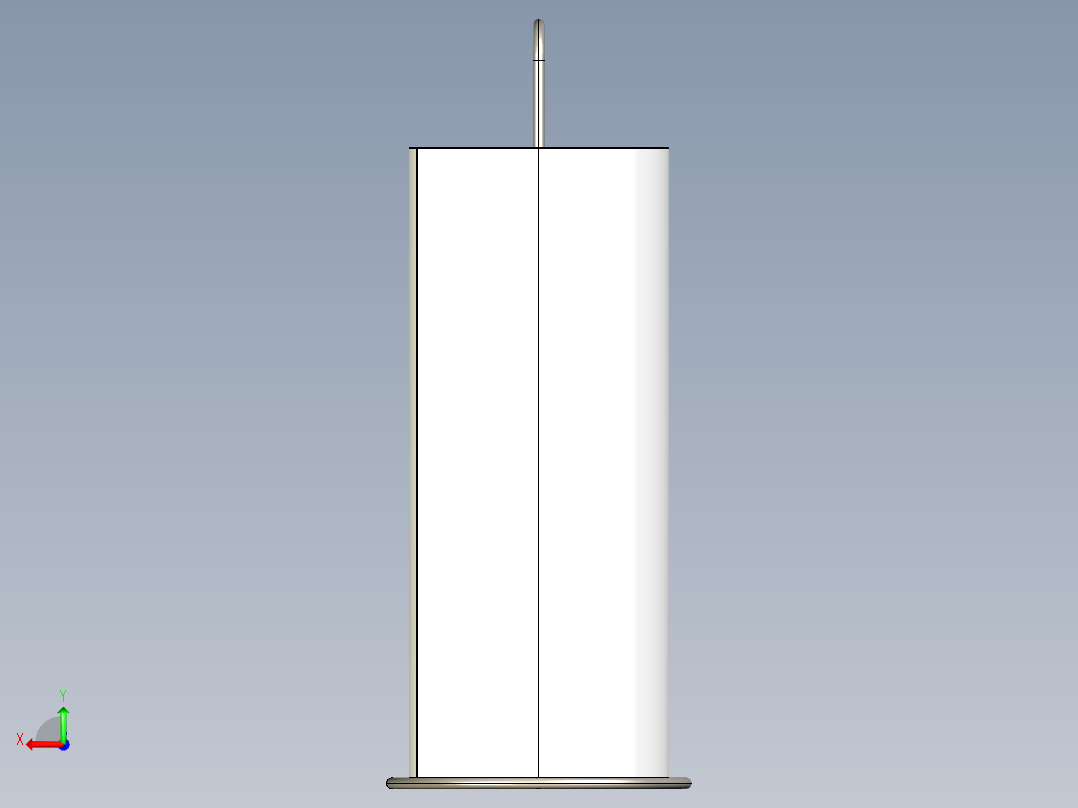 厨房卷架纸卷支架后视图