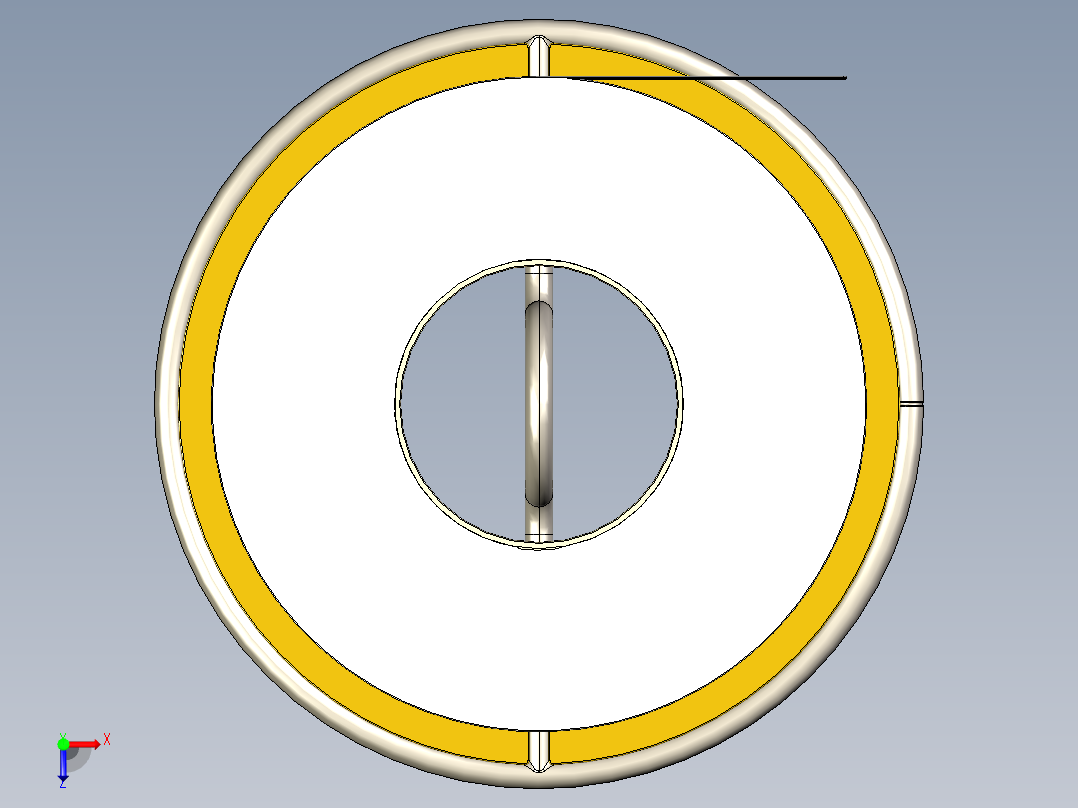 厨房卷架纸卷支架俯视图