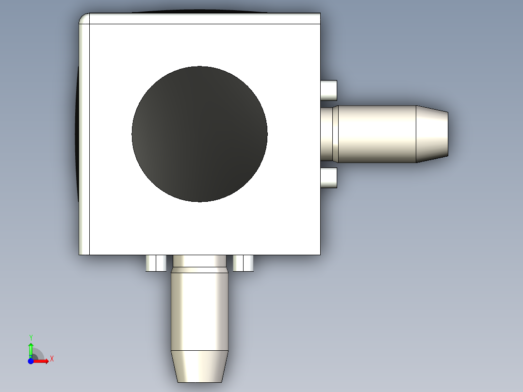 型材-BR 3D 45X45 CUBIC CONNECTOR KJN524480前视图