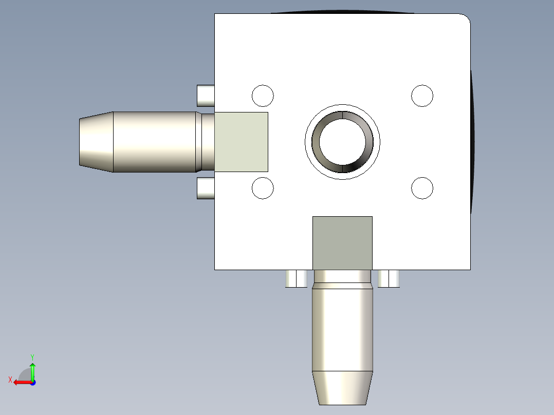 型材-BR 3D 45X45 CUBIC CONNECTOR KJN524480后视图