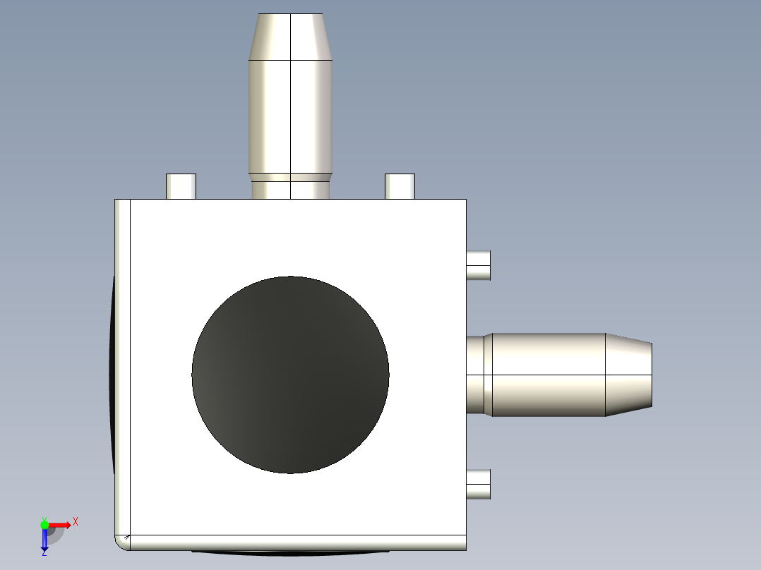 型材-BR 3D 45X45 CUBIC CONNECTOR KJN524480俯视图