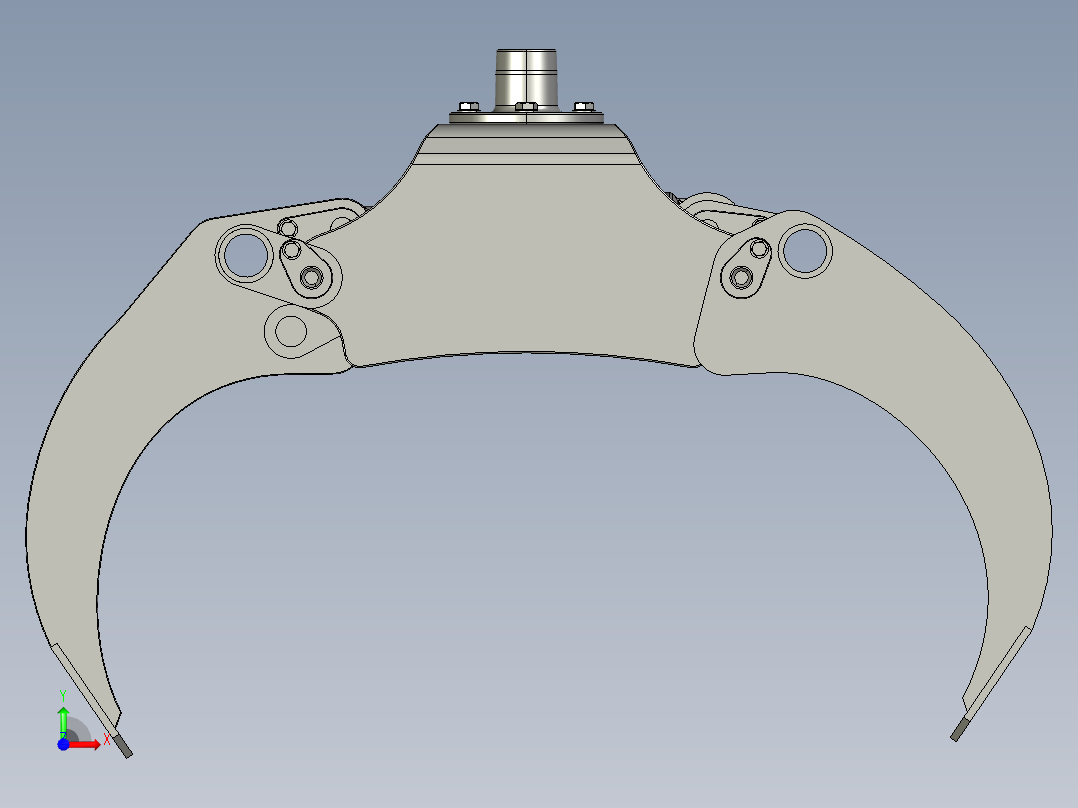 机械爪 3D图纸 (17)前视图