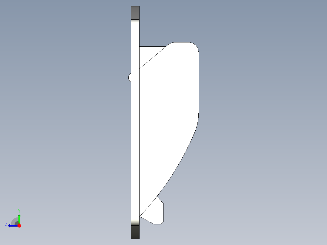 人體工學型把手EPR-SH,EPR,F-SH-3D多系列多零件图纸模型右视图
