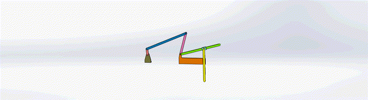 曲柄摇杆与正切机构串接