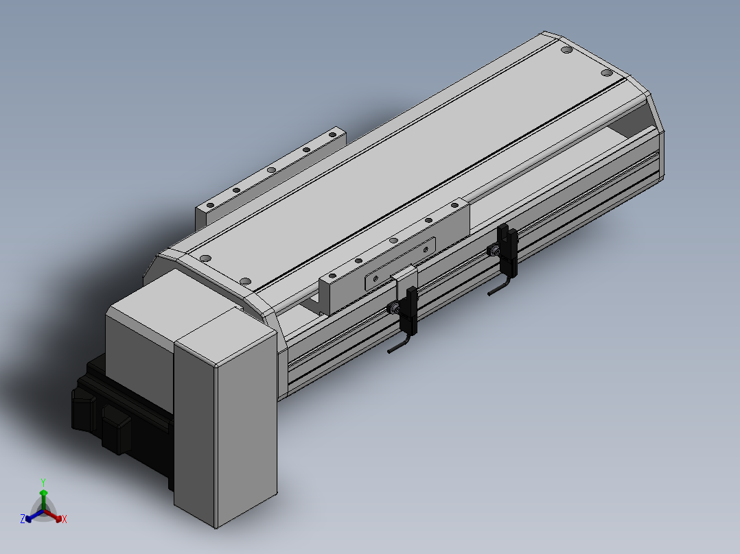精密模组MT140-L110-100-RD-M40-C4正等轴测图